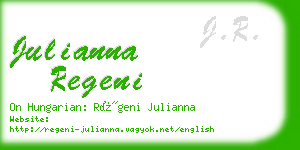 julianna regeni business card